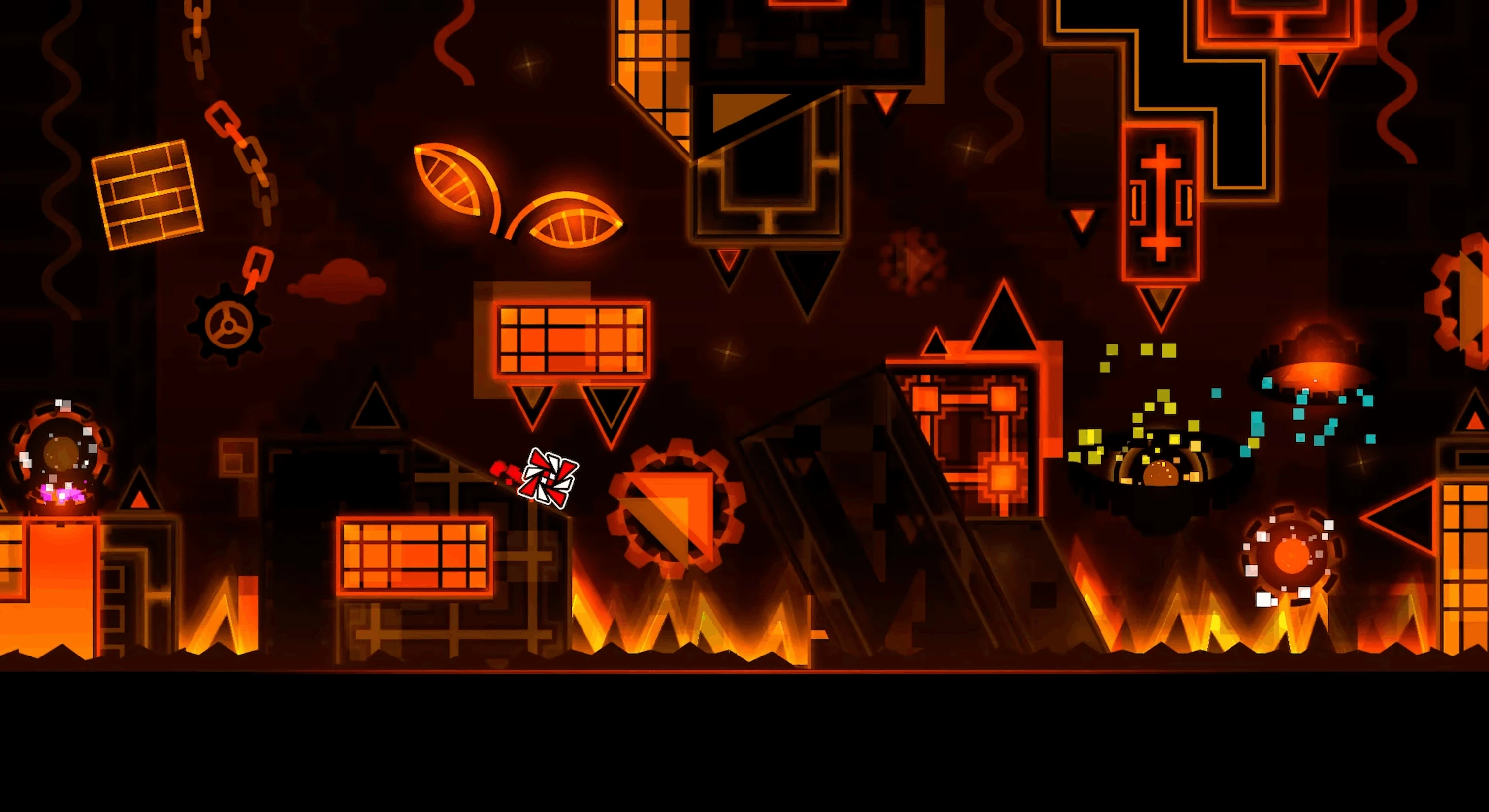 Flamewall - #2 Hardest Level in Geometry Dash by Narwall