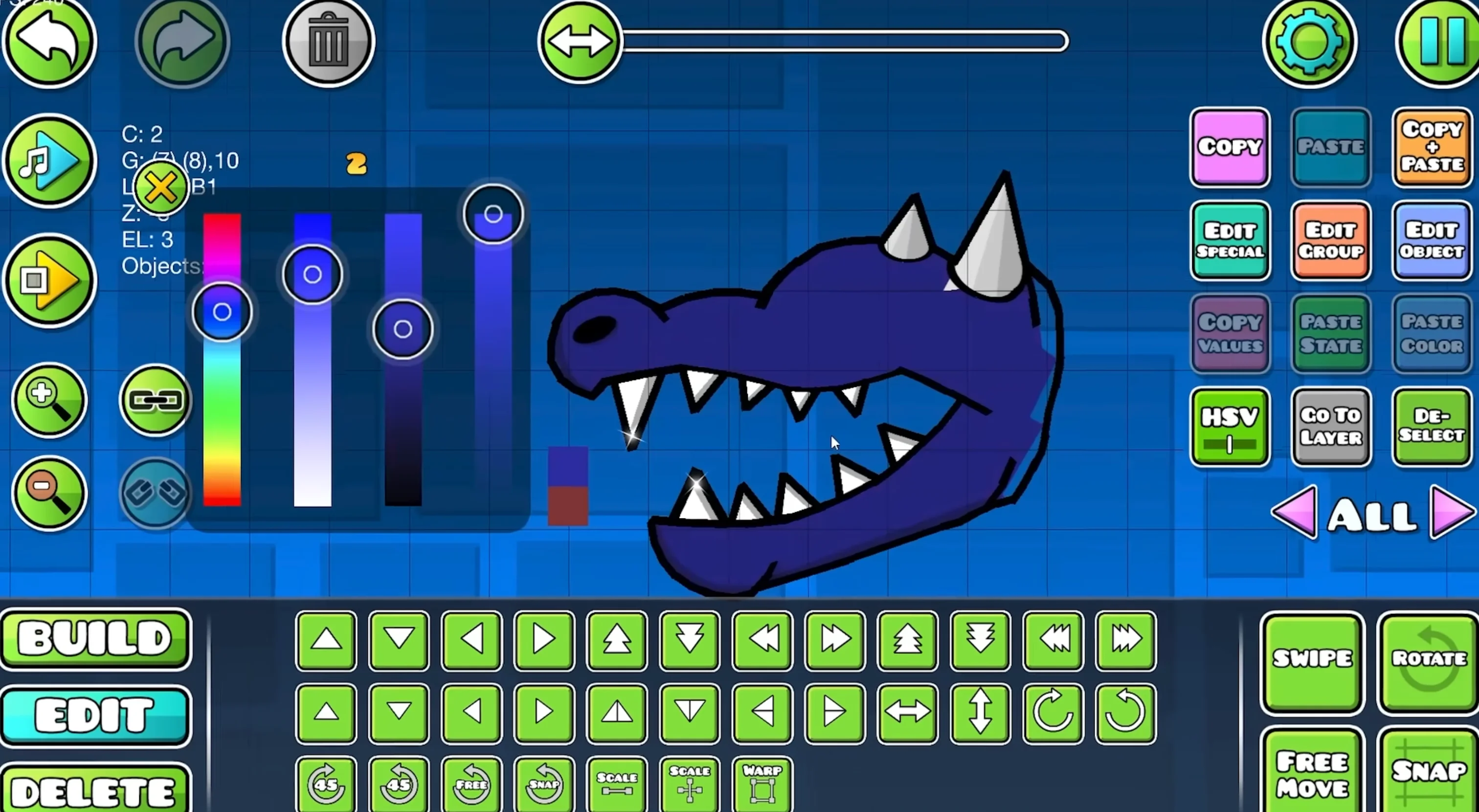 Geometry Dash APK Custom Level Editor