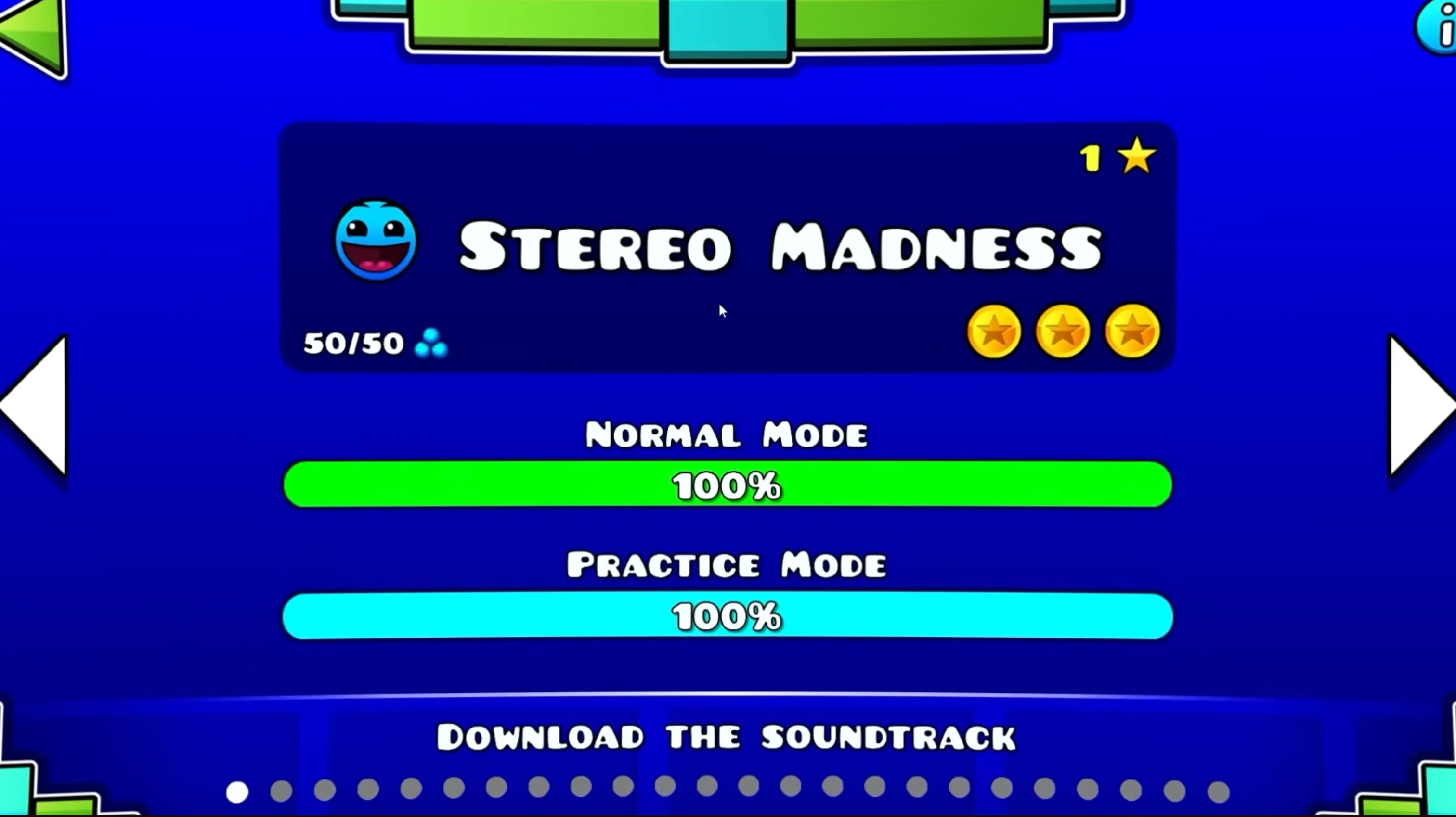 Geometry Dash APK Easy Level Stereo Madness 100% Complete