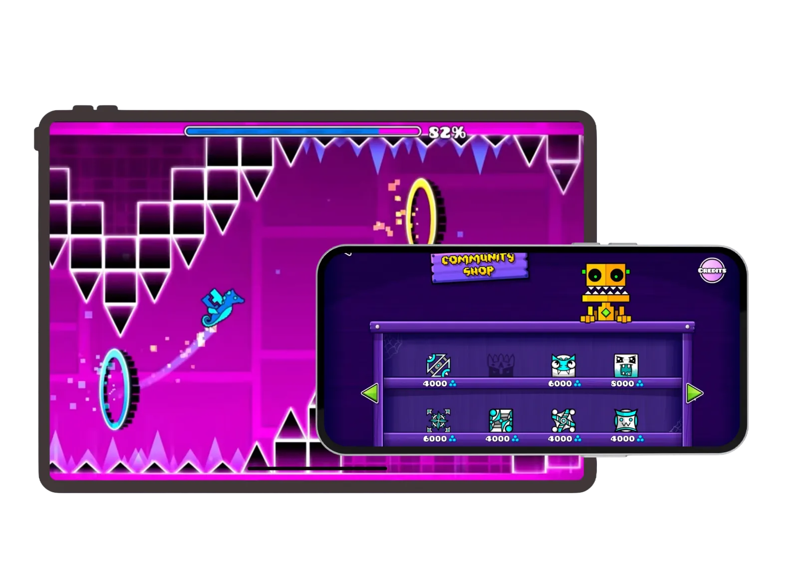 Geometry Dash APK on iPhone and iPad