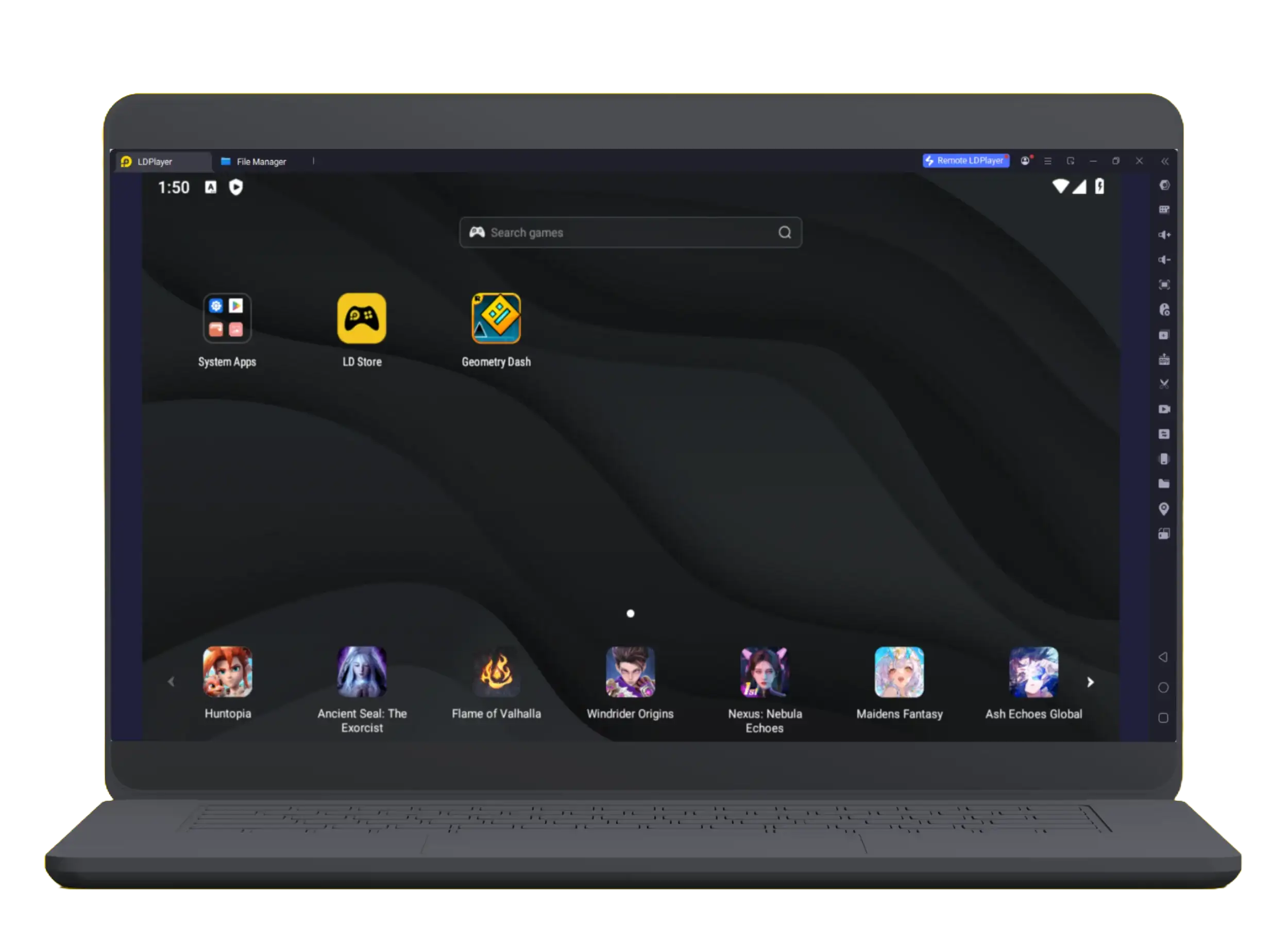 Geometry Dash APK installed on LDPlayer emulator